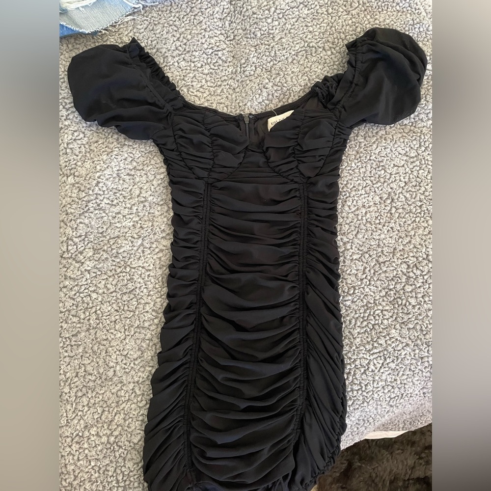 Urban outfitters black kiss the sky mini dress